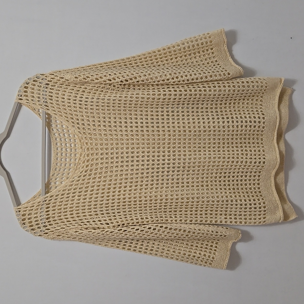 Open Knit Tunic Top Coverup Beach Boho Crochet‎